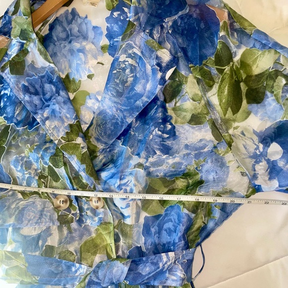 Floral Trench Coat, Anthropologie - If By Sea, Size Large - Picture 5 of 15